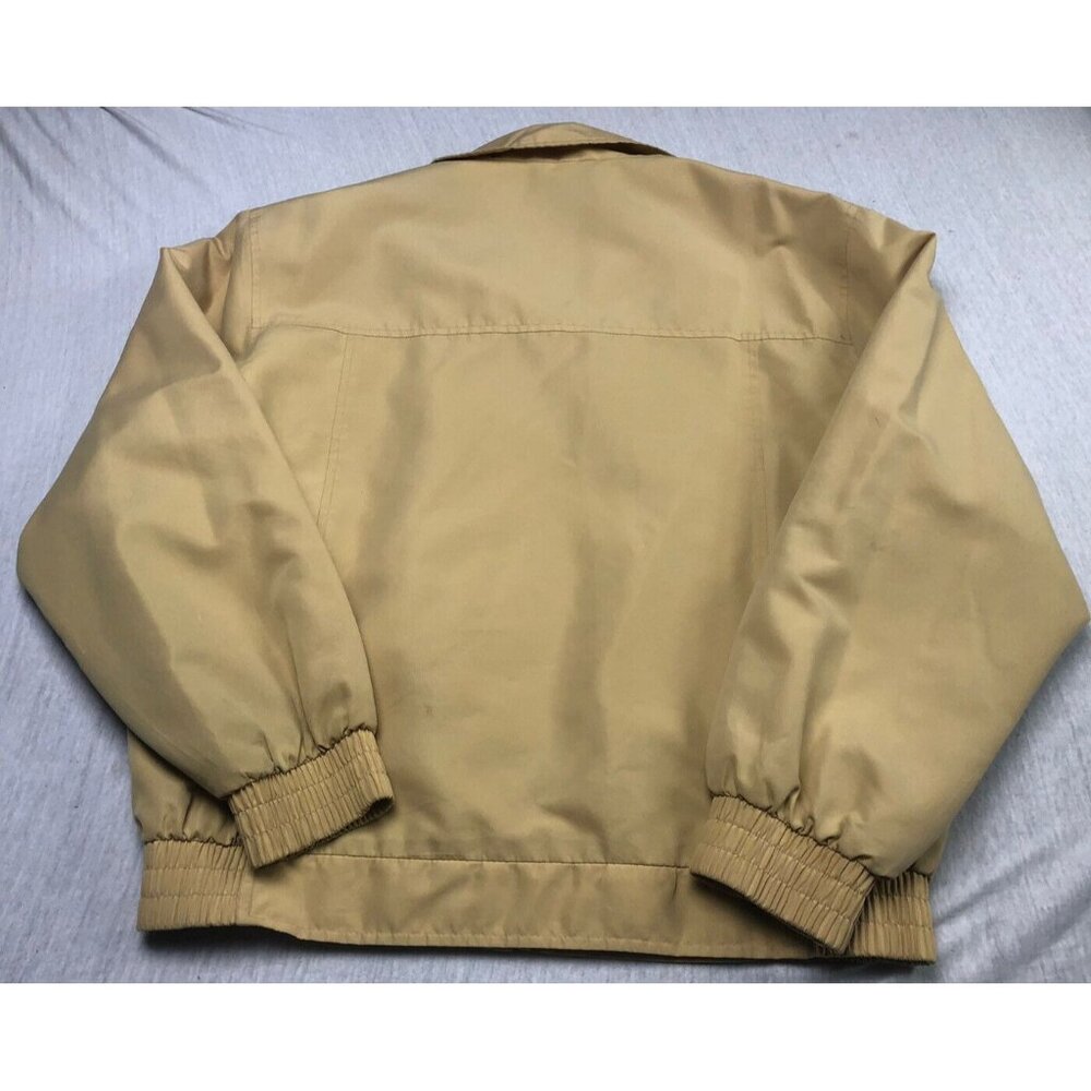 Pierre Cardin Logo Sweater Jacket Full Zipper cream color Size Small Pockets - Picture 8 of 8
